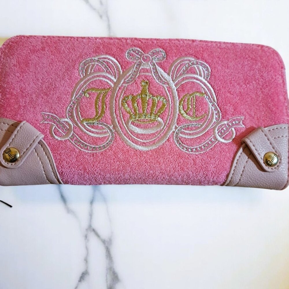 Juicy Couture Lovers Club LG ZA Pink Lemonade Wallet/ Clutch NWT - Picture 4 of 10